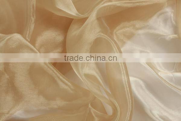 Home textile organza table overlay 100% polyester organza wedding/party/hotel dinner table overlay