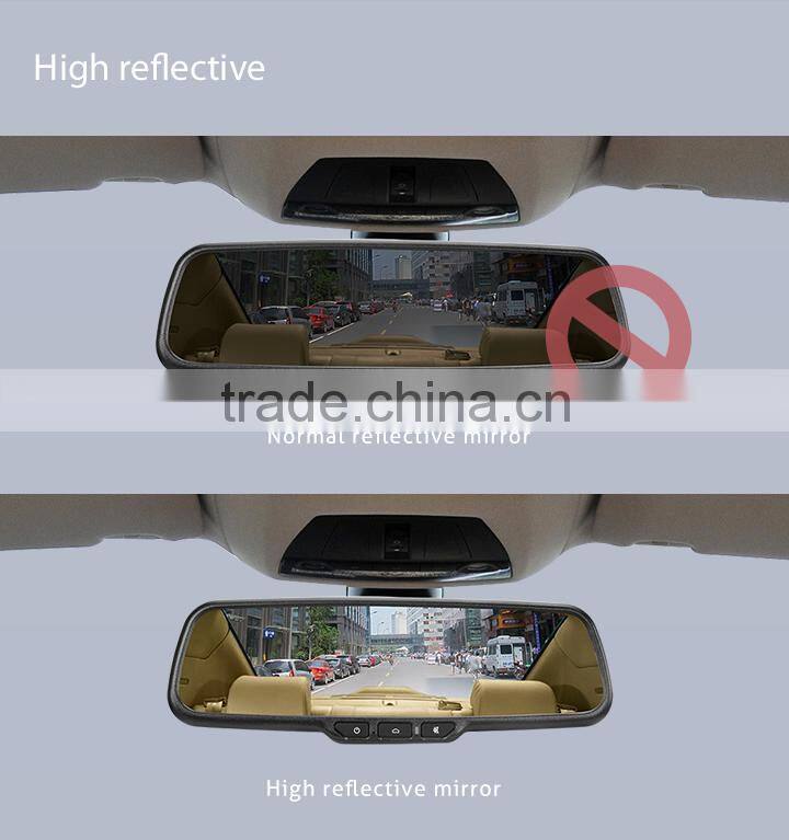 Car digital rearview mirror 5 inch touch screen android gps mirror with 1080p dvr function