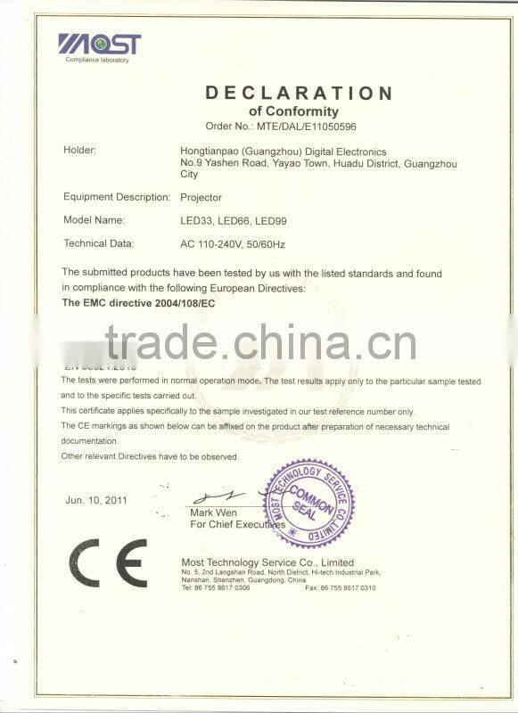 Home Theater 300inch Full HD 1080P 3D LED LCD Projector Beamer 1920*1080