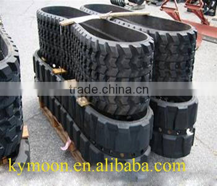 410x87xlinks rubber track,rubber crawler track undercarriage for kubota combine harvester