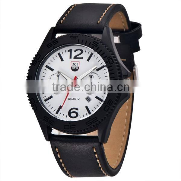 Luxury Dial Diameter 40mm Leather Watch For Men