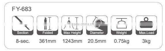 Fotopro compact octopus tripod made of stainless steel for camera for camera FY-683