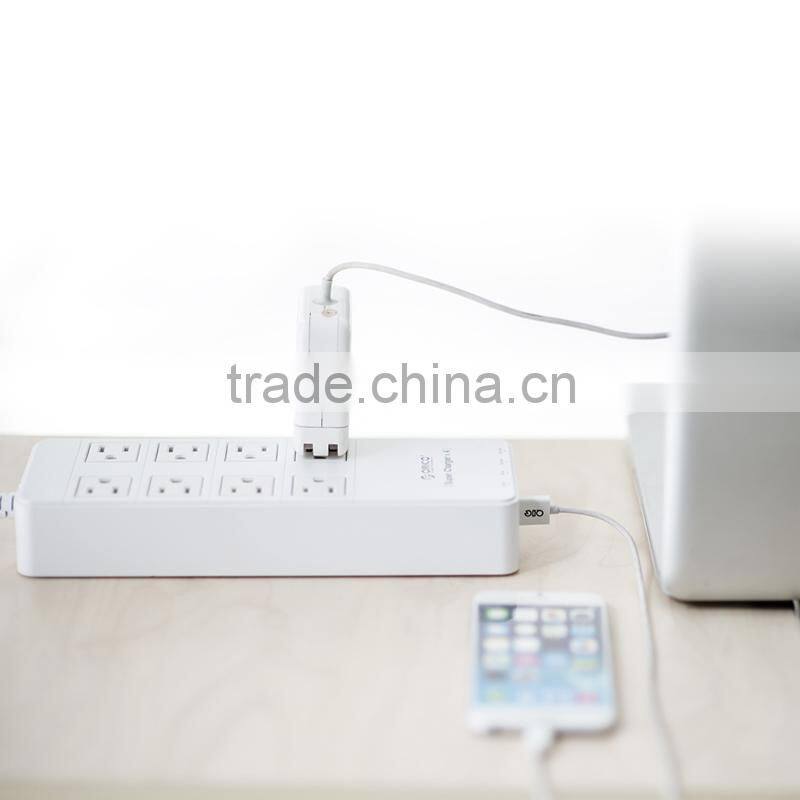 2015 Popular mini size US 2 outlet power strip with usb ports