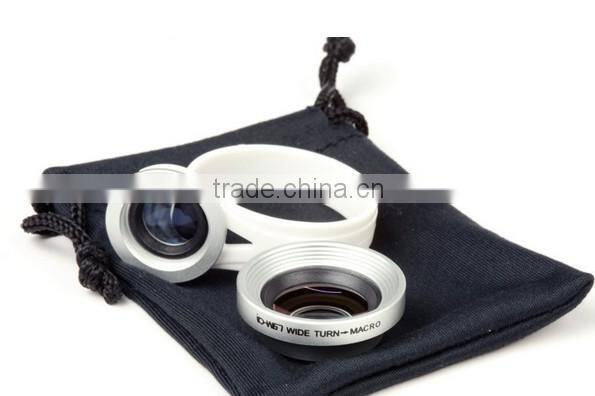 H8001 Clip Wide+Macro lens 0.67 Xlens for Mobile Phone and Samsung Iphone