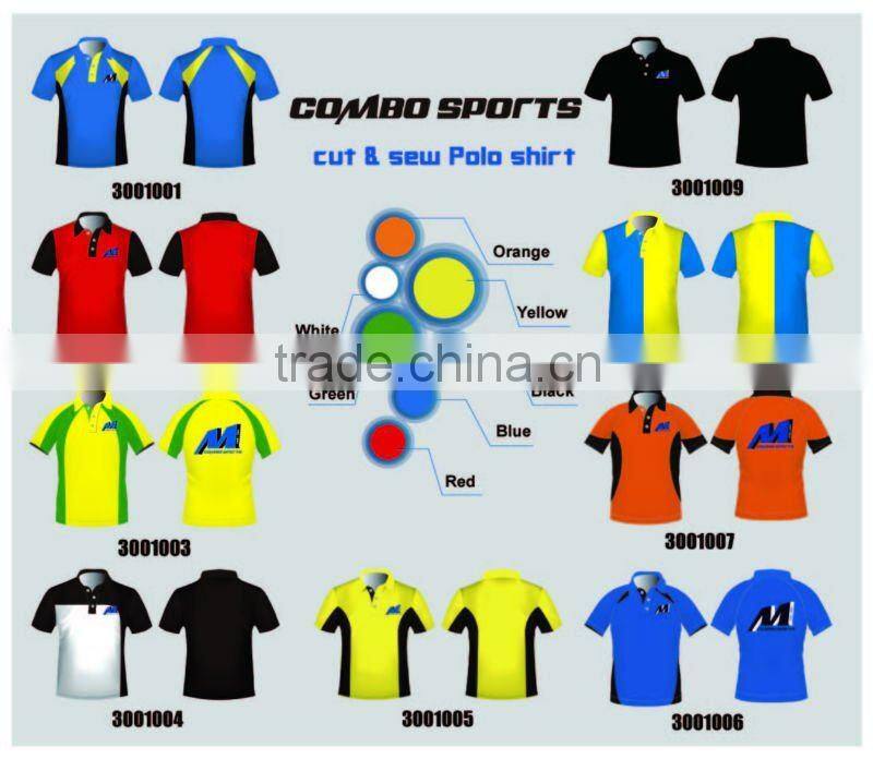 Modern fabrics and elite styling cut and sew polos