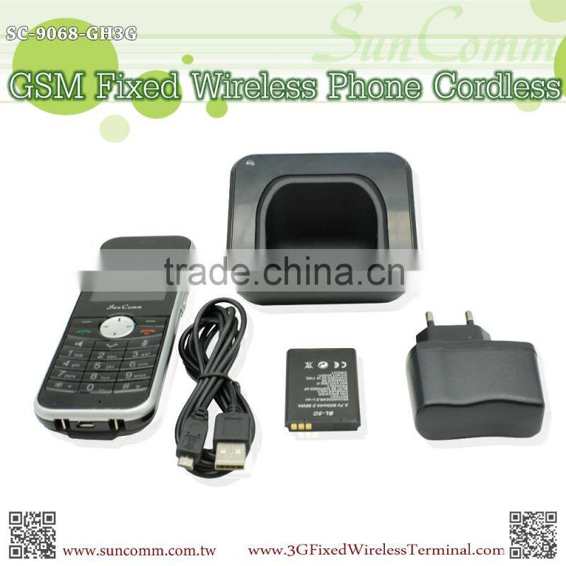 SC-9068-GH3G WCDMA GSM Handset Cordless Phone with bluetooth, Dock Power Charger,Color TFT LCD Display