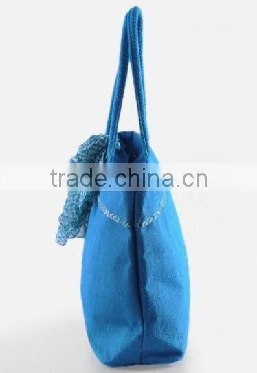 canvas rope handle beach bag