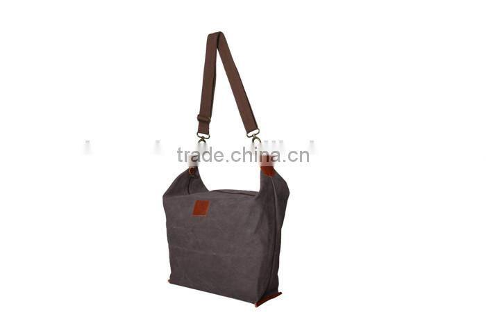 Fashion Design Top Quality Canvas Shoulder Bag With Leather Brand woman handbags