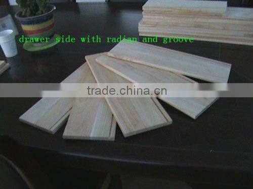 Wood drawer side paulownia wood products