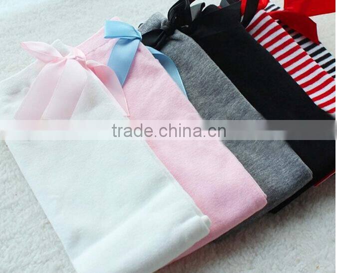 Cotton Bow Design Girls Boot Socks Princess Children's Long Sock Baby Kids Socks Leg Warmers Pantyhose Striped Bowknot