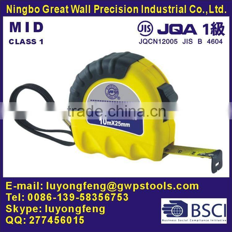 Steel Tape Measure with rubber grip, very popular model
