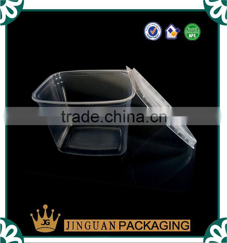 China transparent plastic food packing boxes
