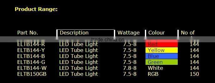 High quality Barrier tube waterproof ip65 led hurdle lamp Guardrail tube 4tube china with outdoor /indoor decoration tube lights