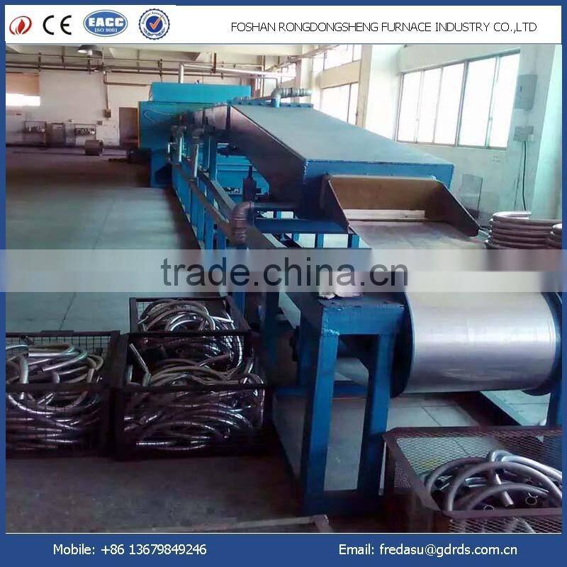 mesh belt electric metal heat treatment brazing oven for steel