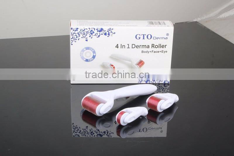 CE,FDA,ROHS Certification Derma Rolling System Type 4 in 1 derma roller