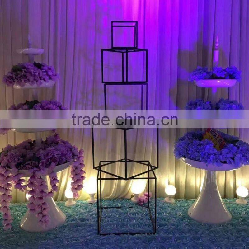 latest design 1m acrylic wedding flower stands wholesale