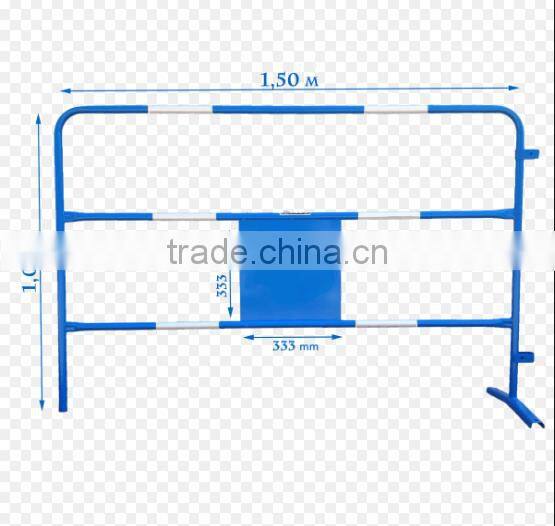 Steel Reflective Barrier With Sign Board /France market road traffic barrier with reflection sticker