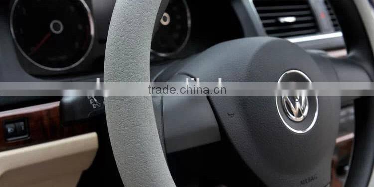 Soft safety durable silicone steering wheel cover for car