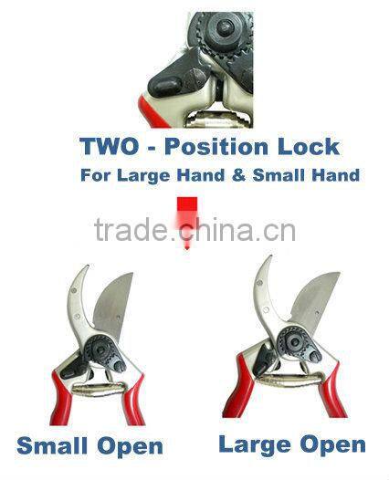 Taiwan Made High Quality Garden Pruner Tool Solid Aluminum Forged Garden Bypass Pruner