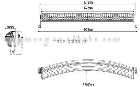 Car accessories 50inch 240w best price 10w cree led light bar made in china