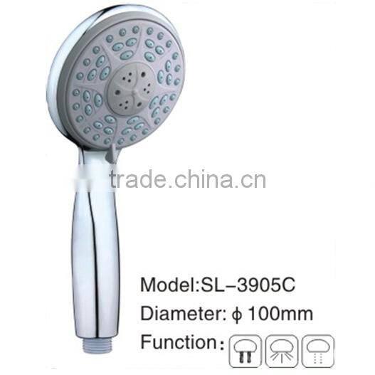 Classic Design Plastic Shower Head with 3 functions