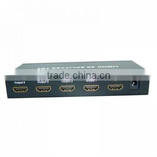 4 Port 1080P HDMI Audio/Video Splitter Amplifier 1 X 4 For HDTV PS3 XBOX