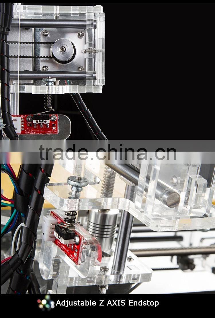 200 x 200 x 180mm Reprap DIY Semi Assembled 3D Printer Prusa I3 DIY 3d Printer Kit Factory Pric