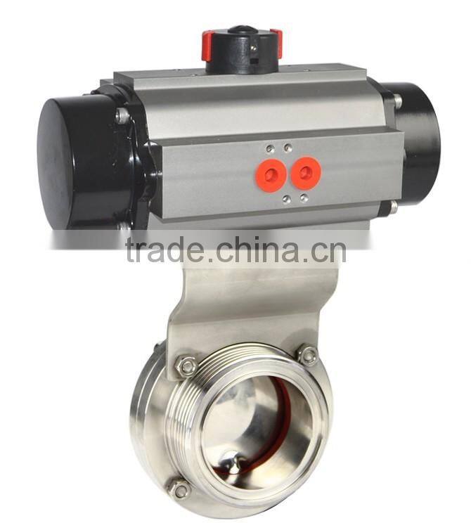 ISO Certified Factory Direct Sale Stainless Steel Sanitary Butterfly Valves
