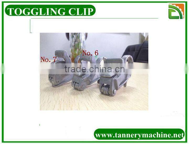 casting aluminum leather clip for toggling machine
