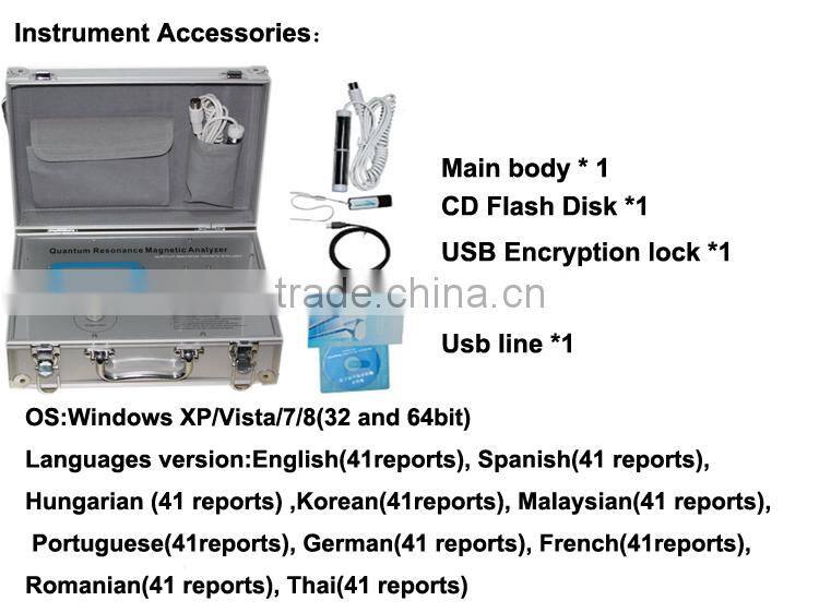 2017 Body composition analyzer health care devices quantum bio-electric CE Manufacturers