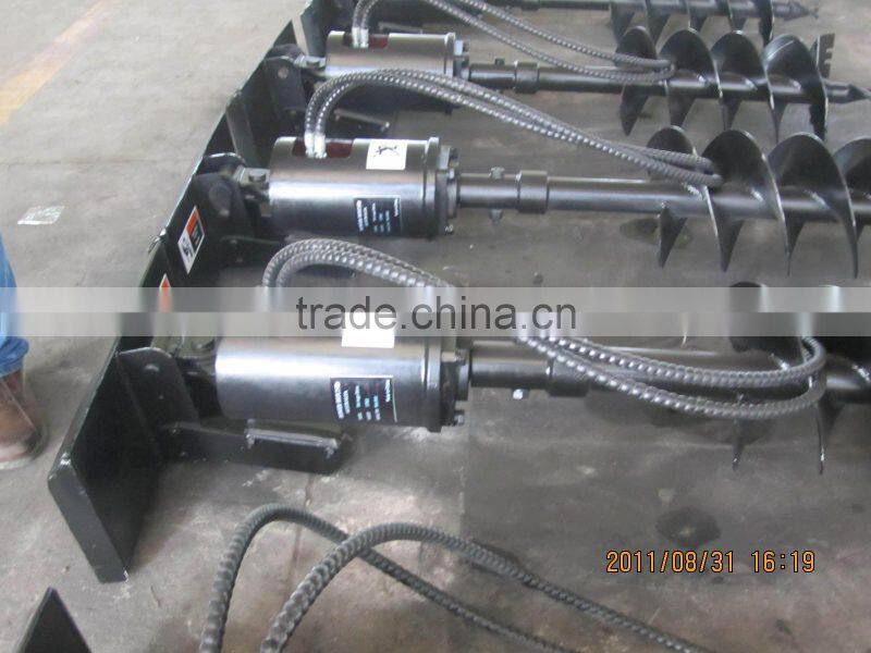 skid steer loader attachment earth auger powerhead
