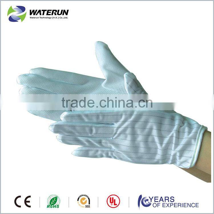 lint free ESD PVC dotting gloves,Antistatic dotted gloves