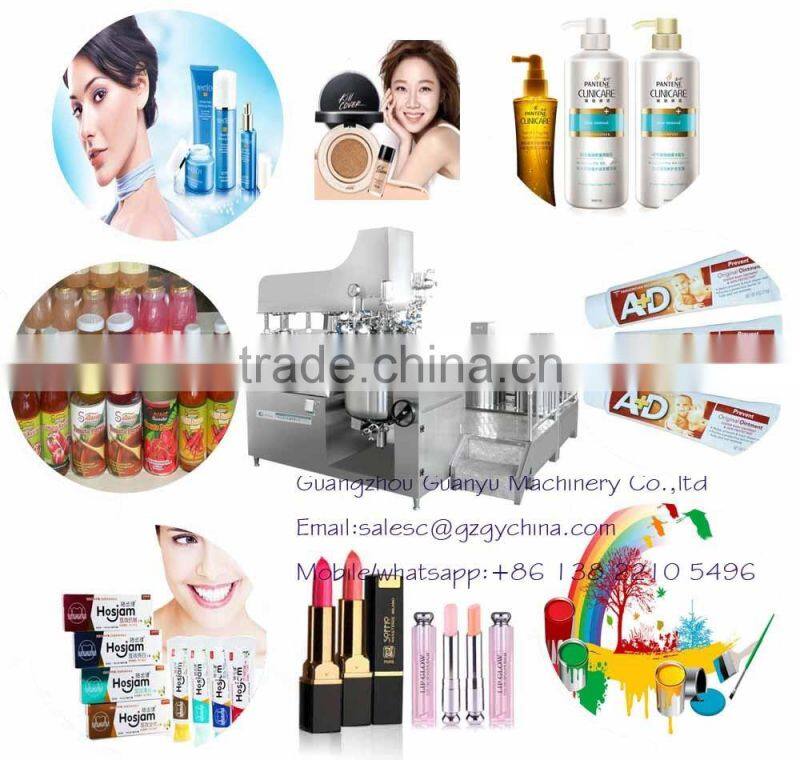2017 GMP Standard vacuum cosmetics making machine,vacuum cosmetics emulsfiying mixer,vacuum cosmetics emulsifier good price