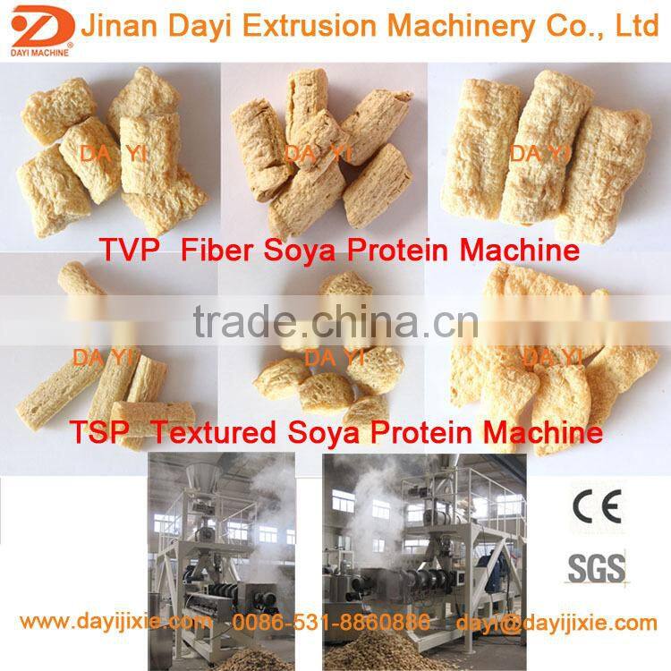 Best Advanced TVP textured vegetarian soy protein machine processing line/Fibre soya protein extruder