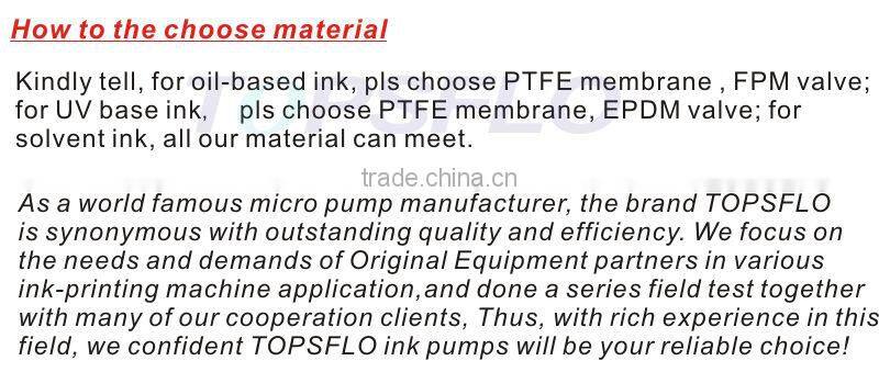 mini size dc motor electric ink pump for oil based, oil based ink pump