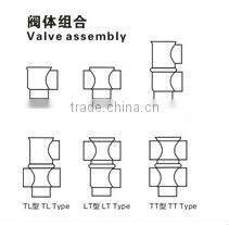 Sanitary pneumatic cutoff / reversal valve