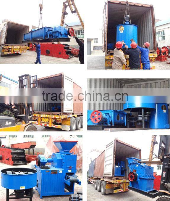 Environmental dry powder briquette machine