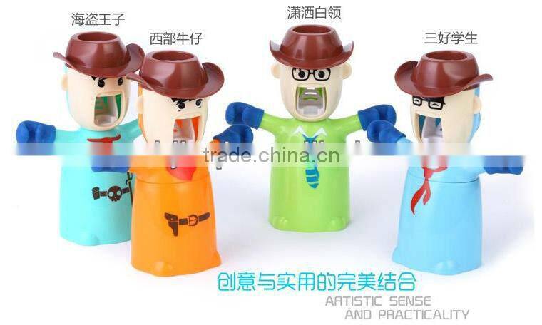 Love warriors wash set automatic toothpaste + dust Tumbler + couple toothbrush holder