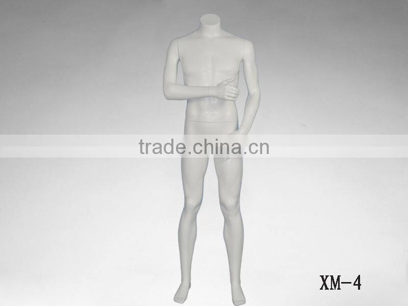 Window display full body dummy headless male mannequin for sale