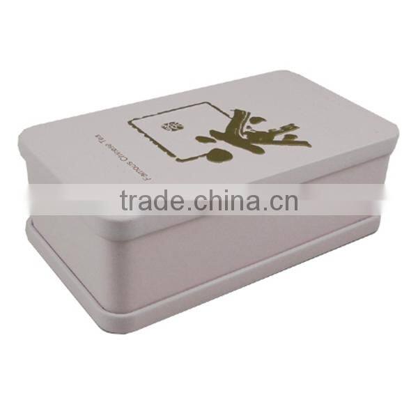 rectangular tin box tea
