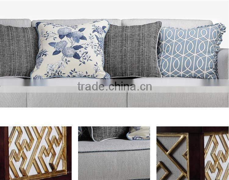 Chinese style solid wood living room sofa set