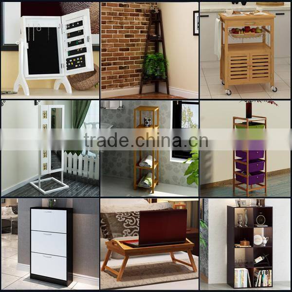 white finish double foor multi layers wooden kitchen cabinets