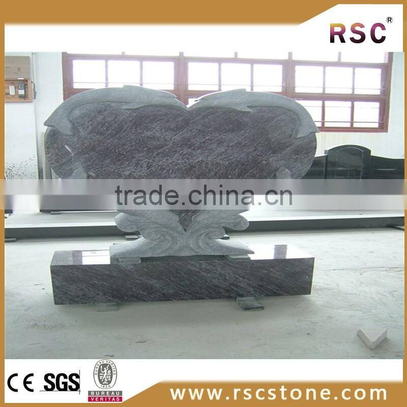 Weeping angel tombstone with fishes