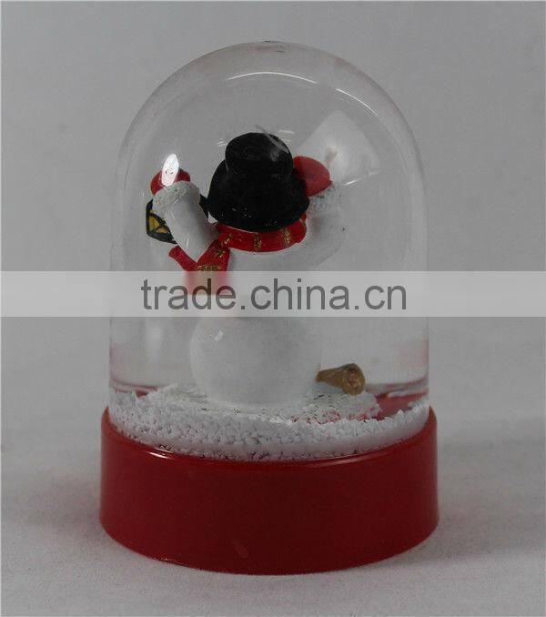 Snowman snow globe, acrylic snowman snow globe