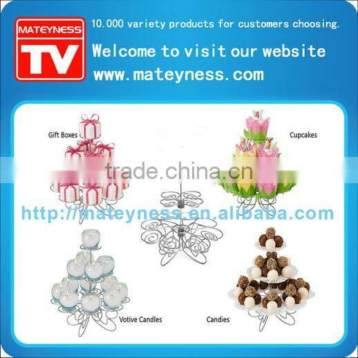 Spiral Swirls Metal Stand 13 Cupcake - 3 Tier Cake Stand