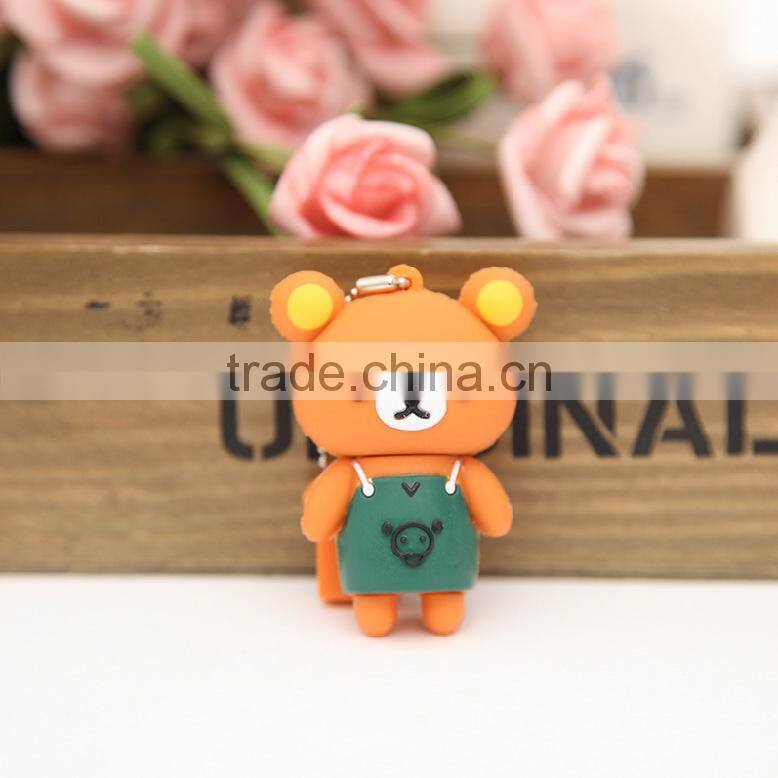 Custom creative usb flash drive with Dressing the bear design