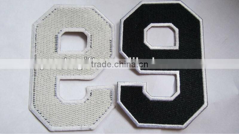 Football badge patch with sewing on back