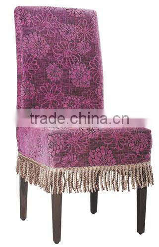 Dust free flower cafe chair cover