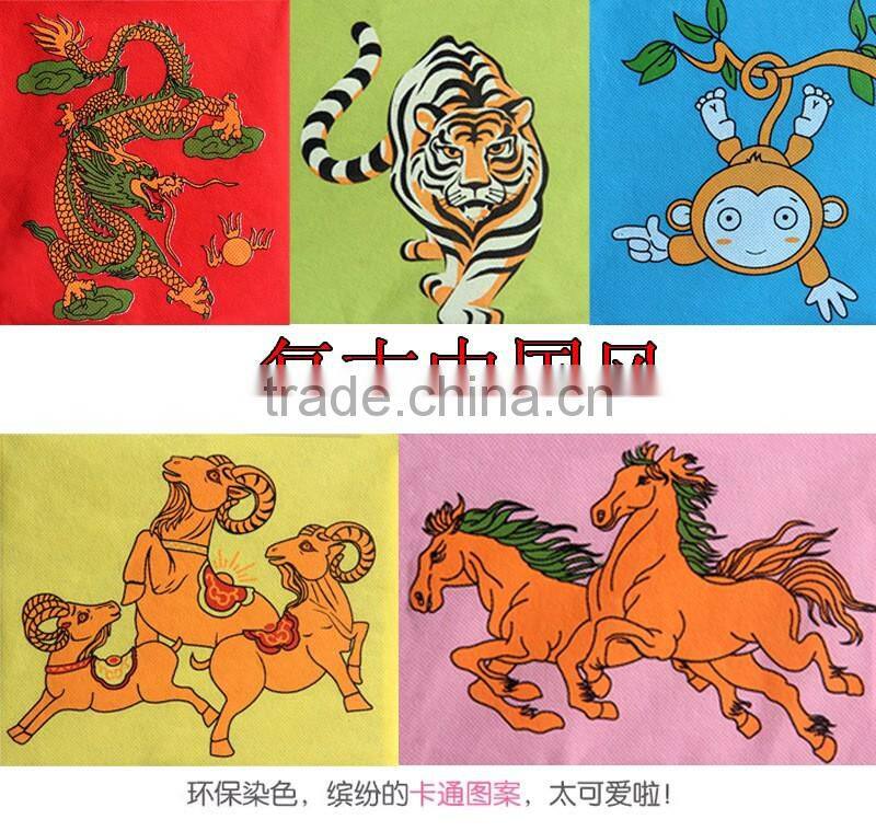 N497 Household Non Woven Box Foldable Storage Box Retro Chinese Pattern Home Storage Organization