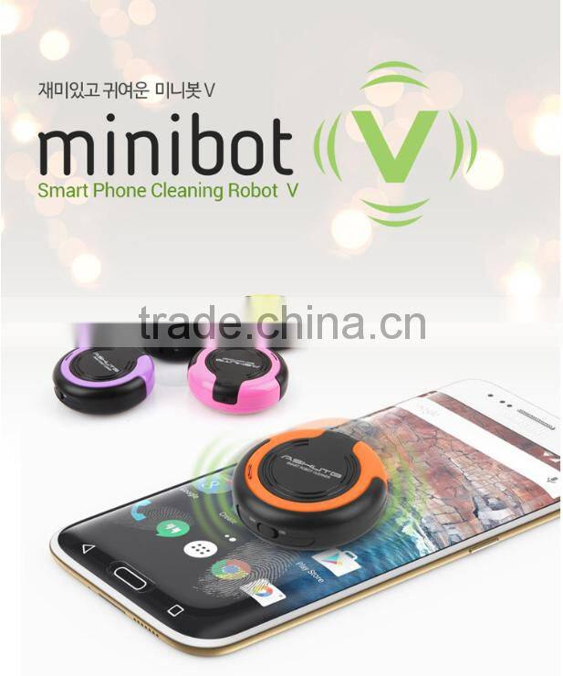 New Arrival Creative Mobile Phone Screen Cleaner, Mini Robot Dust Cleaning Machine For Smartphone LCD Screen